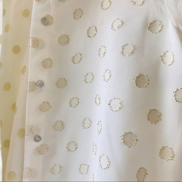 Blouse with golden polka dots - Picture 4 of 7